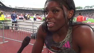 Daryll Neita Gets FIRST EVER Diamond League Win [upl. by Eatnuhs]