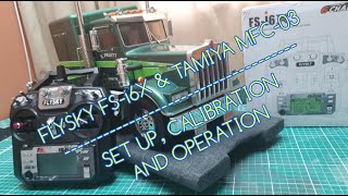 FLYSKY FSi6X amp Tamiya MFC03 Set Up Operation amp Steering End Points [upl. by Ttekcirc]