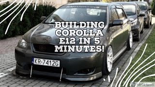 Building a Corolla E12 in 5 minutes [upl. by Aloibaf931]