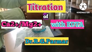 Complexometric titration of CalciumMagnesium with EDTA [upl. by Cul]