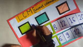 LCM Project math working model LCM math tlm math project [upl. by Llednil]