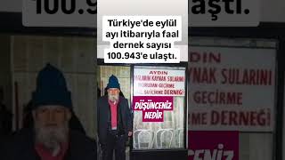 TÜRKİYEDE EYLÜL AYI İTİBARIYLA FAAL DERNEK SAYISI 100943E ULAŞTI DÜŞÜNCENİZ NEDİR [upl. by Magen]