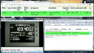 FM DX Syz  301024  1034 Radio Rossii RUS SyzranRTPS SA 2kW 7km [upl. by Lirrehs]