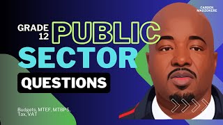 Public Sector Data Response Questions on Budgets  Economics Grade 12  TDBS by Carden Madzokere [upl. by Cyndia]