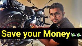 How to Clean And Lube Royal Enfield Chain  Classic 350  Chain Maintanence at home [upl. by Egoreg128]