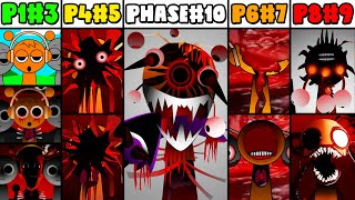 Phase 1 VS Phase 2 VS Phase 3 VS Phase 4 VS Phase 6 VS Phases 710 in Incredibox Sprunki New Mod [upl. by Meeka370]