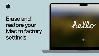 How to erase and reset your Mac to factory settings  Apple Support [upl. by Angelia]