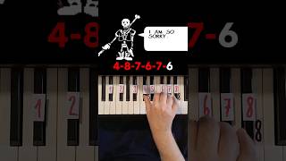 Disbelief Papyrus Piano Tutorial shorts [upl. by Bannasch]