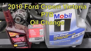 2010 Crown Vic P7B oil change [upl. by Garrison]