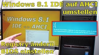 Windows  IDE auf AHCI umstellen  mit Regeditexe [upl. by Hymen]