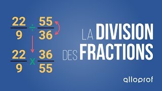 La division des fractions  Mathématiques  Alloprof [upl. by Elrae917]