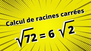 Méthode de simplification de racines carrées  Partie 1  exercices corrigés [upl. by Laekim]