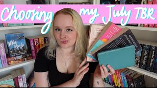 Choosing My July TBR  Georgia Clewes [upl. by Ahsinirt615]