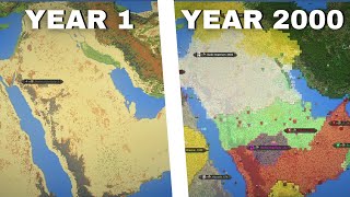 2000 Years of Resettlement in MIDDLE EAST  WorldBox Timelapse [upl. by Travis]