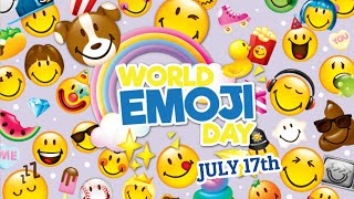 Happy World Emoji Day 2020  International Emoji Day Whatsapp Status  17 July  Kids Explorer [upl. by Ayama]