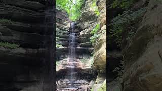 Waterfall at Starved Rock State Park [upl. by Anelav]