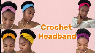 Easy Crochet Headband Tutorial  Crochet Simple Headband For Beginners crochetfashion headband [upl. by Orlan]