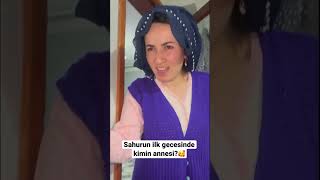 ANNELERİN İLK SAHUR TELAŞI😂 comedy ramazan sahur gündem shorts keşfet [upl. by Mokas]