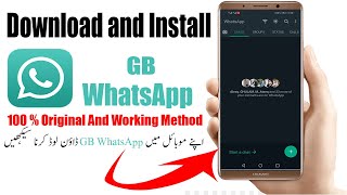 How to Download And Install GB WhatsApp in mobile [upl. by Jarv]