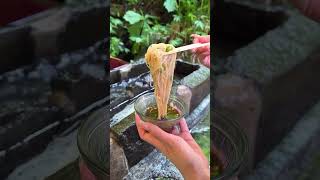 Nagashi Somen the Japanese flowing noodles 🍜 [upl. by Dnar]