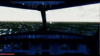 Cockpit Landing Milwaukee United Airlines A320 [upl. by Kassie]