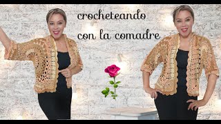 ⭐⭐⭐saco hexagonal con dos circulos tejido a crochet parte 1 con la comadre [upl. by Wickner386]