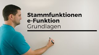 Stammfunktion bilden bei eFunktion Grundlagen Exponentialfunktion  Mathe by Daniel Jung [upl. by Einaffit]