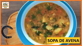 SOPA DE AVENA  RECETA COLOMBIANA [upl. by Rollet]