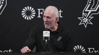 202324 San Antonio Spurs Season  Gregg Popovich PostGame Interview 1122024 [upl. by Tina]