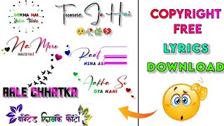 lyrics video download 🤔🤔lyrics download kaise kare lyrics kaise download kare  Tutorialvala1 [upl. by Jacquetta612]