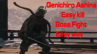 Sekiro Genichiro Ashina Easy cheese [upl. by Adnilrev]