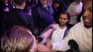 ISAAC LOWE GRABS PRINCE PATEL BY THROAT AS PAIR CONFRONT EACH OTHER AT KSI FIGHT  FEAT DEAN WHYTE [upl. by Carhart]