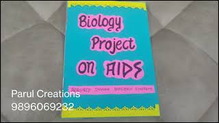 Investigatory project  Biology project on AIDS for Class12 HIV AIDS [upl. by Lomaj]