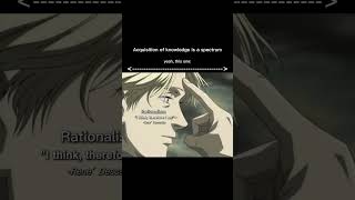 Rationalism vs Empiricism monsteranime johanliebert anime philosophy [upl. by Moreland918]