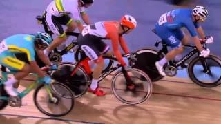 Mens Omnium  Elimination Race  2016 UCI Track Cycling World Championships [upl. by Huxley]