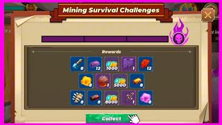 All Rewards in MINING SURVIVAL Challenge Skyblock [upl. by Ase230]