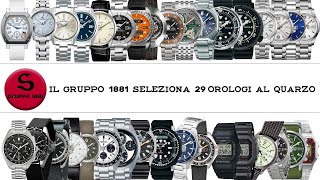 Il GRUPPO 1881 seleziona 29 orologi al quarzo attuali di ogni marca [upl. by Edgell]