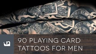 90 Playing Card Tattoos For Men [upl. by Asial]