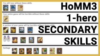 HoMM3 1hero Guide 2  Secondary Skills [upl. by Honey641]