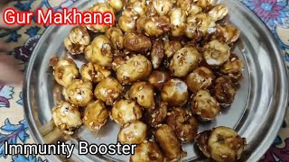 Gur Makhana recipe  Jaggery Caramel Makhana  Til Makhana recipe  Immunity Booster [upl. by Aylsworth297]