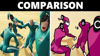 COMPARISON Pro Squid Game Players be like [upl. by Creedon648]