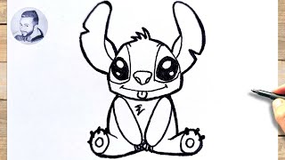 Comment dessiner stitch kawaii facile [upl. by Si961]