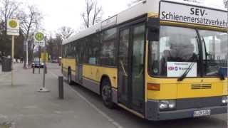 Busse auf dem Schienenersatzverkehr der SBahn Berlin S1 1080p [upl. by Eniahpets707]