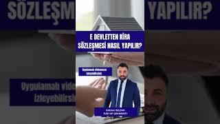 EDevletten Kira Sözleşmesi Nasıl YapılırUYGULAMALI VİDEOMUZU İZLEYEBİLİRSİNİZ [upl. by Ulrica]