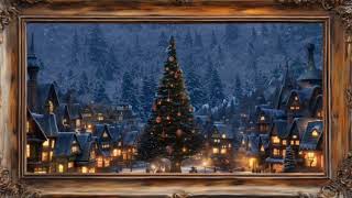 Christmas Music Framed with Stunning TV Wallpapers  Festive Art for Your Home [upl. by Ileek422]