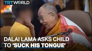 Dalai Lama accused of ‘paedophilia’ after asking boy to ‘suck his tongue’ [upl. by Nylanna50]