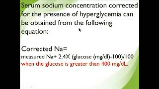 Effect of hyperglycemia on sodium level [upl. by Fagin]