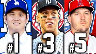 Ranking the TOP 50 Players in MLB for 2024 [upl. by Elmer999]