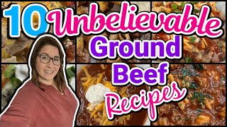 10 UNBELIEVABLE GROUND BEEF Recipes that will BLOW Your MIND  Quick amp Easy Recipes [upl. by Champagne]