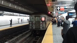 NYC Subway HD Ride First R62A 1 Train to New World Trade Center Cortlandt St Station 9818 [upl. by Alauqahs]